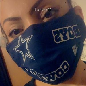 Facemask with filter Dallas cowboys